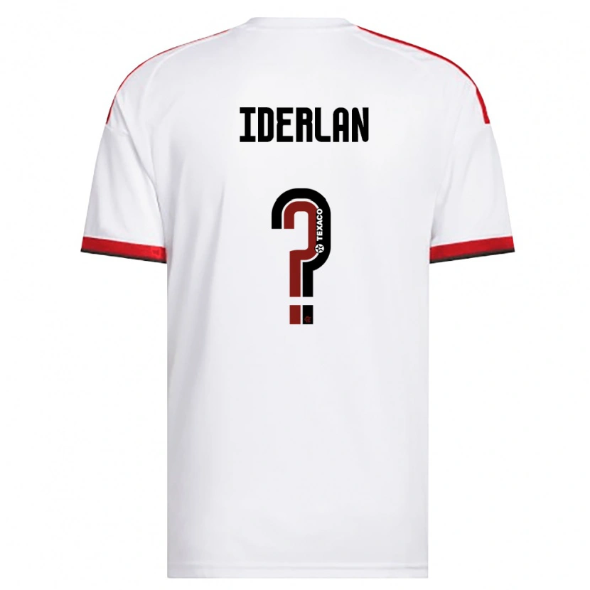 Danxen Homem Camisola Iderlan Dos Santos Lopes Ferreira #0 Branco Vermelho Preto Alternativa 2026/27 Camisa