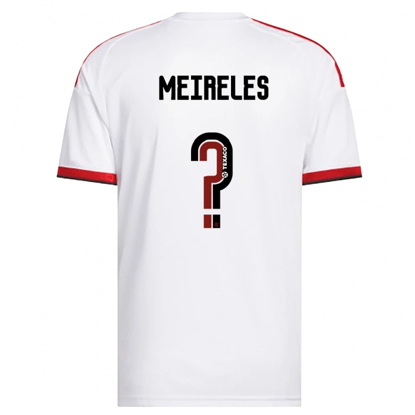 Danxen Homem Camisola Lu Meireles #0 Branco Vermelho Preto Alternativa 2026/27 Camisa