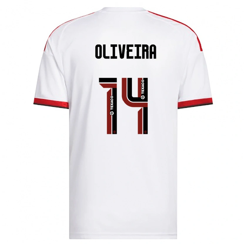 Danxen Homem Camisola Gustavo Oliveira #14 Branco Vermelho Preto Alternativa 2026/27 Camisa