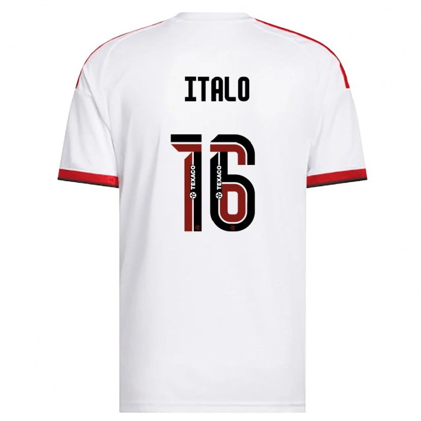 Danxen Homem Camisola Italo Pereira Dos Santos #16 Branco Vermelho Preto Alternativa 2026/27 Camisa