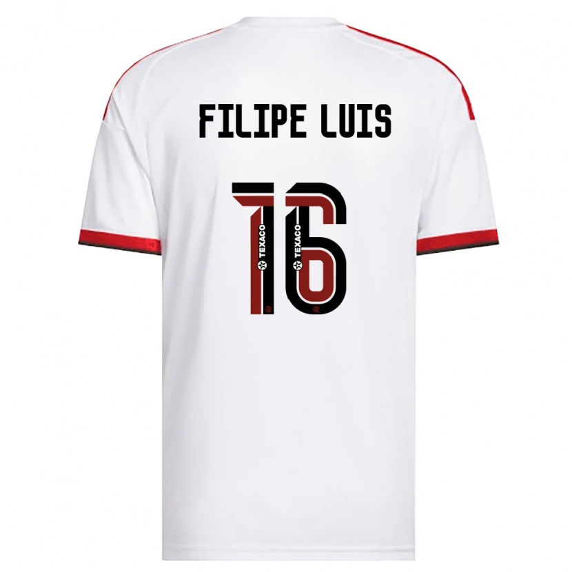 Danxen Homem Camisola Filipe Luis #16 Branco Vermelho Preto Alternativa 2026/27 Camisa
