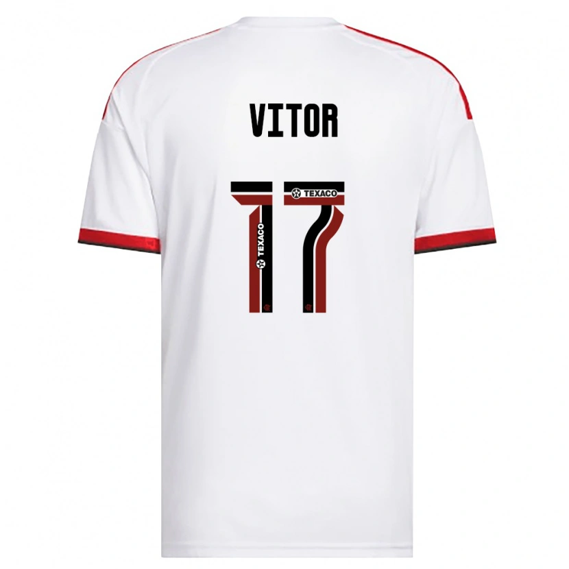 Danxen Homem Camisola João Vitor #17 Branco Vermelho Preto Alternativa 2026/27 Camisa