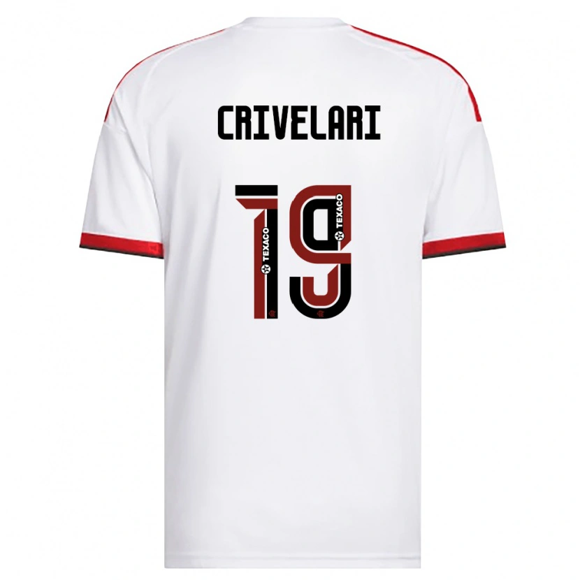 Danxen Homem Camisola Crivelari #19 Branco Vermelho Preto Alternativa 2026/27 Camisa
