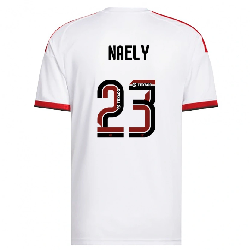 Danxen Homem Camisola Naely #23 Branco Vermelho Preto Alternativa 2026/27 Camisa