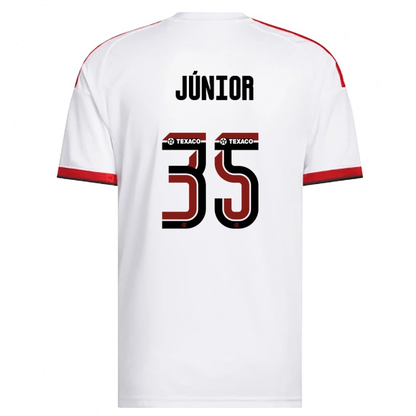 Danxen Homem Camisola Kaylaine Júnior #35 Branco Vermelho Preto Alternativa 2026/27 Camisa