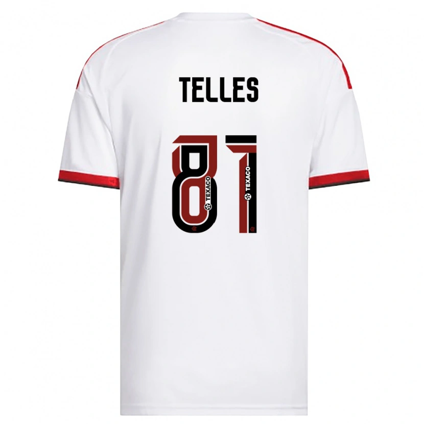 Danxen Homem Camisola Douglas Telles #81 Branco Vermelho Preto Alternativa 2026/27 Camisa