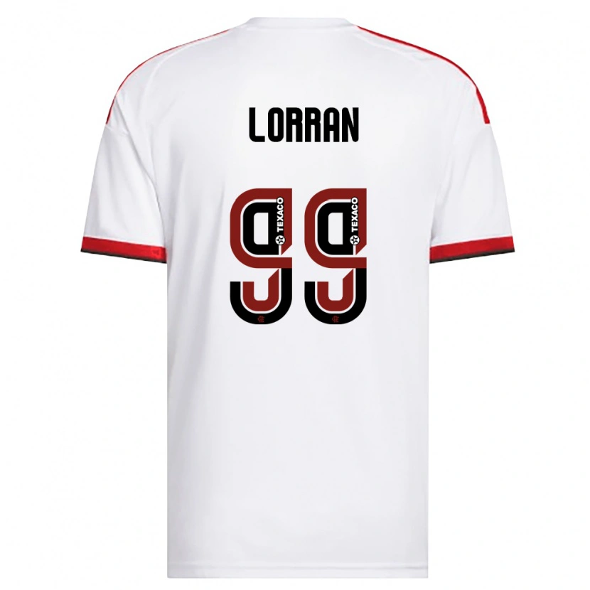 Danxen Homem Camisola Lorran Lucas Pereira De Sousa #99 Branco Vermelho Preto Alternativa 2026/27 Camisa