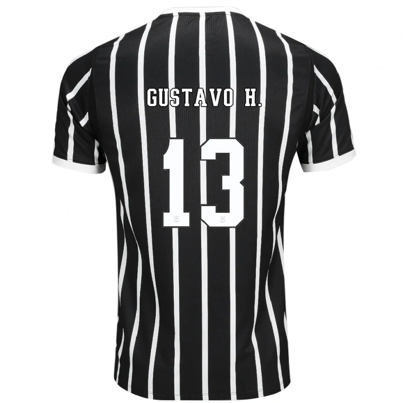 Danxen Homem Camisola Gustavo Henrique #13 Preto Branco Vermelho Alternativa 2026/27 Camisa