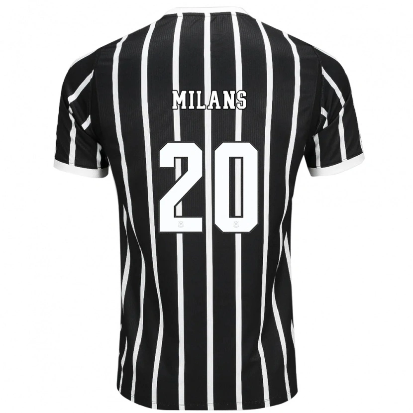 Danxen Homem Camisola Pedro Milans #20 Preto Branco Vermelho Alternativa 2026/27 Camisa