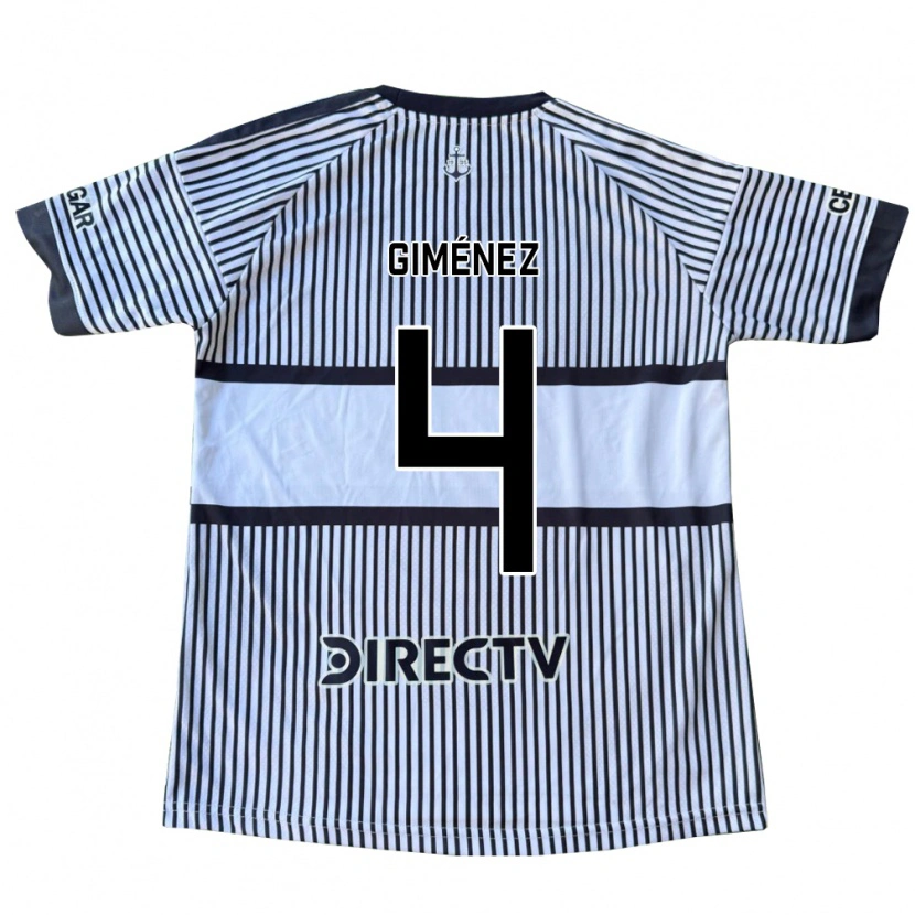 Danxen Homem Camisola Kevin Giménez #4 Branco Preto Amarelo Alternativa 2026/27 Camisa