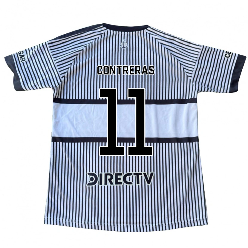 Danxen Homem Camisola Santino Contreras #11 Branco Preto Amarelo Alternativa 2026/27 Camisa