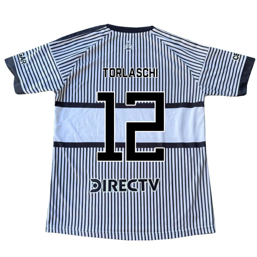 Danxen Homem Camisola Lucas Torlaschi #12 Branco Preto Amarelo Alternativa 2026/27 Camisa