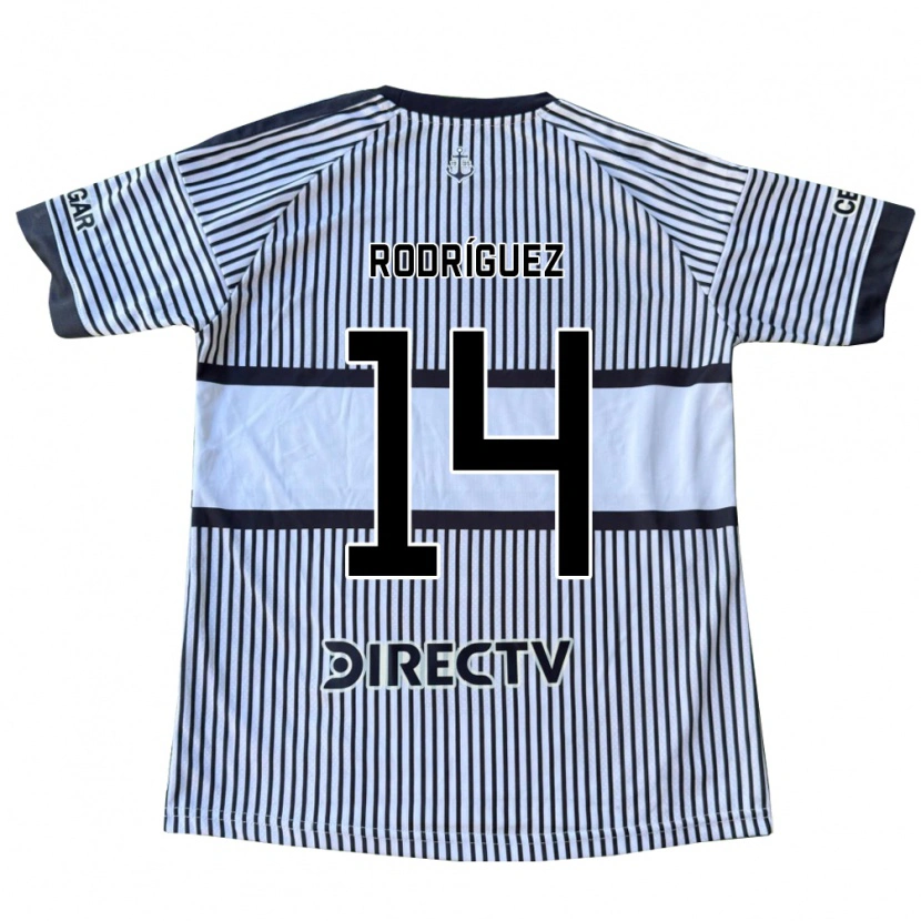 Danxen Homem Camisola Isaías Rodríguez #14 Branco Preto Amarelo Alternativa 2026/27 Camisa