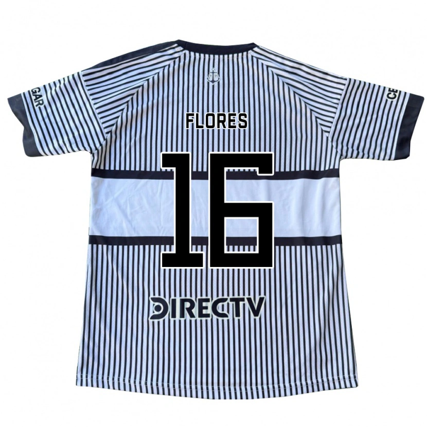 Danxen Homem Camisola Eugenia Flores #16 Branco Preto Amarelo Alternativa 2026/27 Camisa
