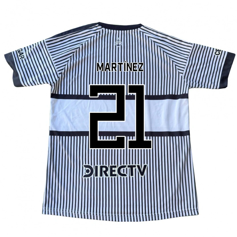Danxen Homem Camisola Julieta Martínez #21 Branco Preto Amarelo Alternativa 2026/27 Camisa