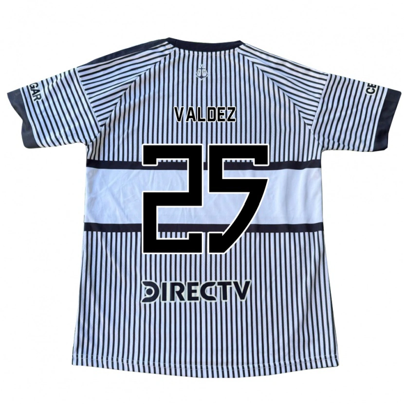 Danxen Homem Camisola Bruno Valdez #25 Branco Preto Amarelo Alternativa 2026/27 Camisa