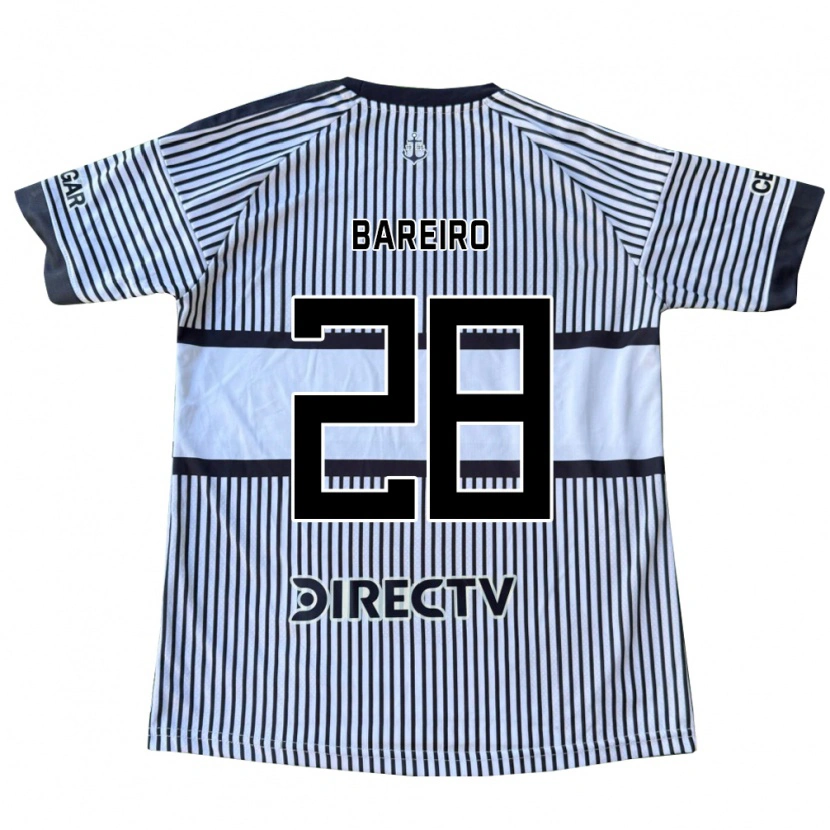 Danxen Homem Camisola Adam Bareiro #28 Branco Preto Amarelo Alternativa 2026/27 Camisa