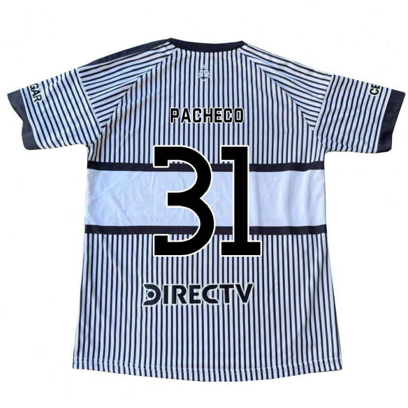 Danxen Homem Camisola Costanza Pacheco #31 Branco Preto Amarelo Alternativa 2026/27 Camisa