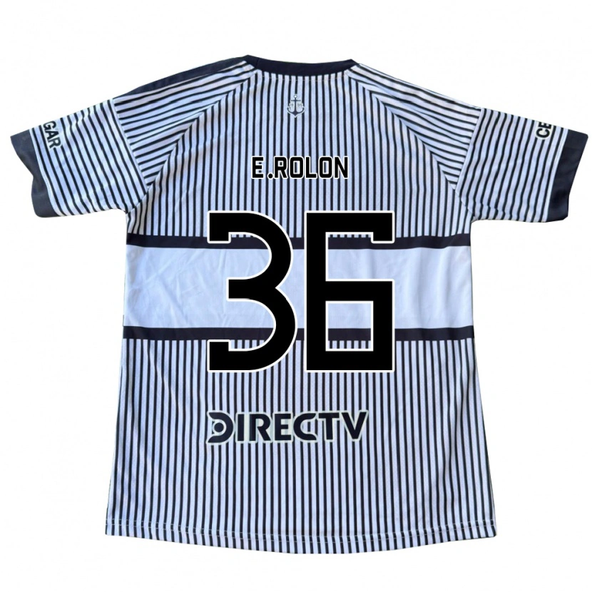 Danxen Homem Camisola Esteban Rolon #36 Branco Preto Amarelo Alternativa 2026/27 Camisa