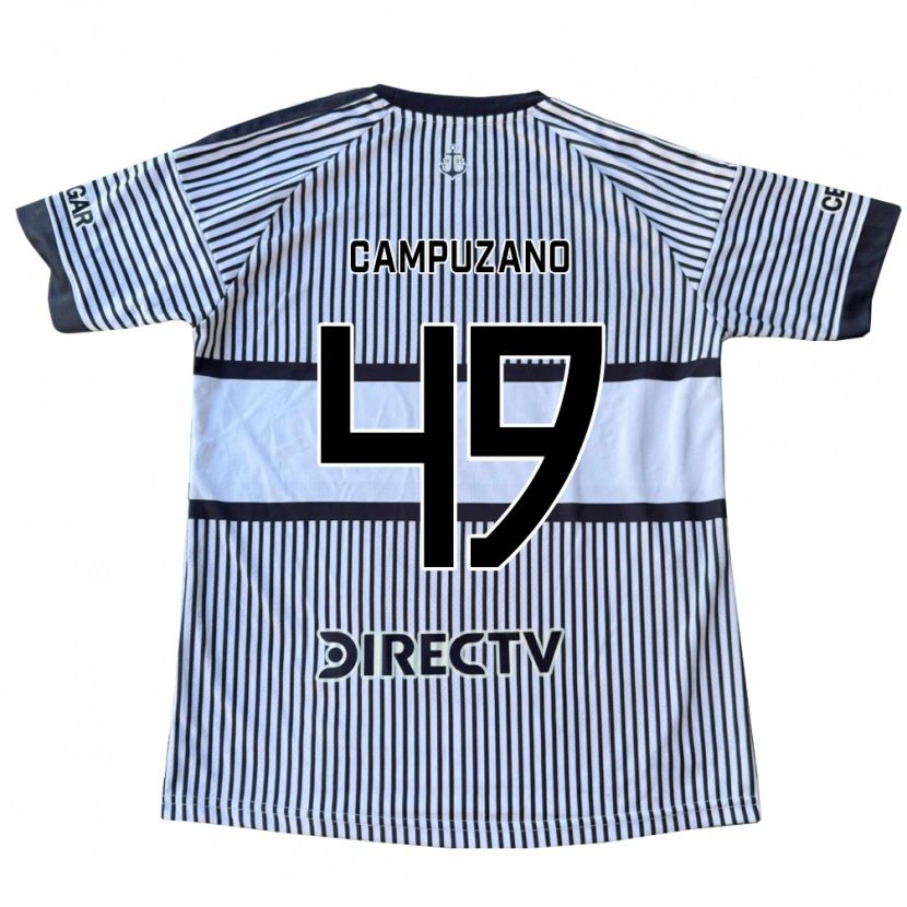 Danxen Homem Camisola Jorman Campuzano #49 Branco Preto Amarelo Alternativa 2026/27 Camisa