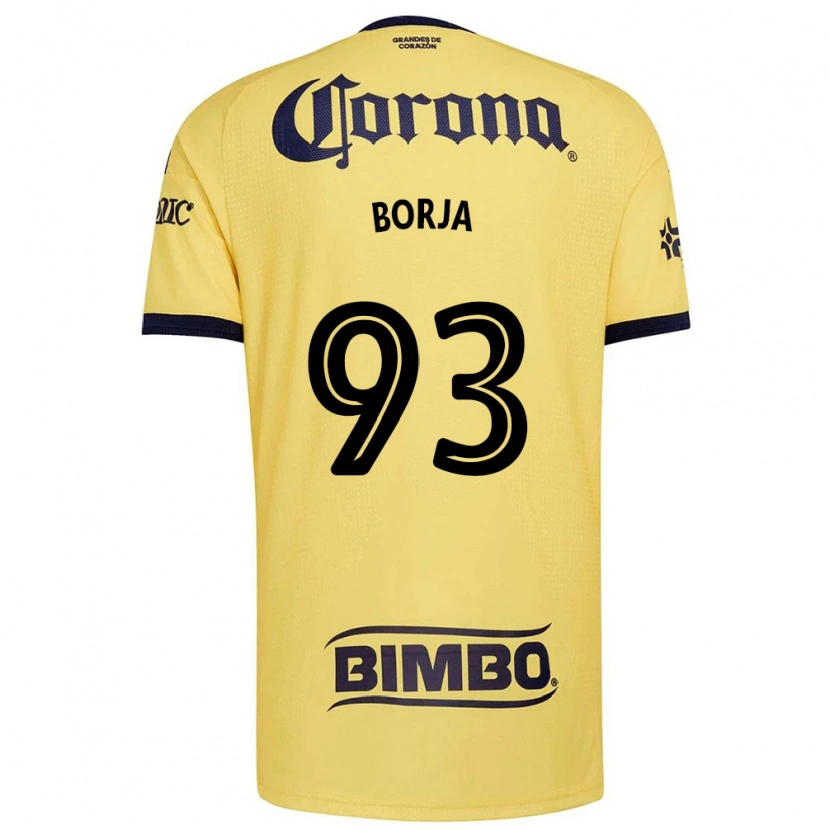 Danxen Homem Camisola Miguel Borja #93 Amarelo Vermelho Preto Principal 2026/27 Camisa
