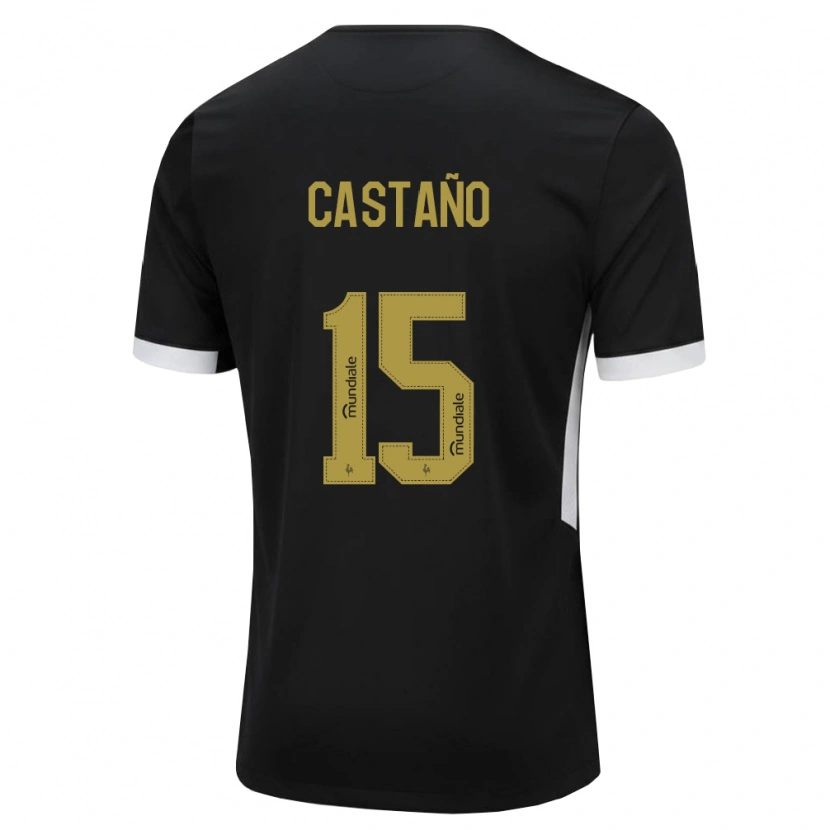Danxen Homem Camisola Kevin Castaño #15 Preto Branco Amarelo Principal 2026/27 Camisa