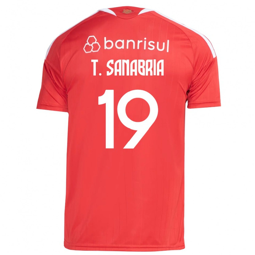 Danxen Homem Camisola Antonio Sanabria #19 Vermelho Branco Principal 2026/27 Camisa