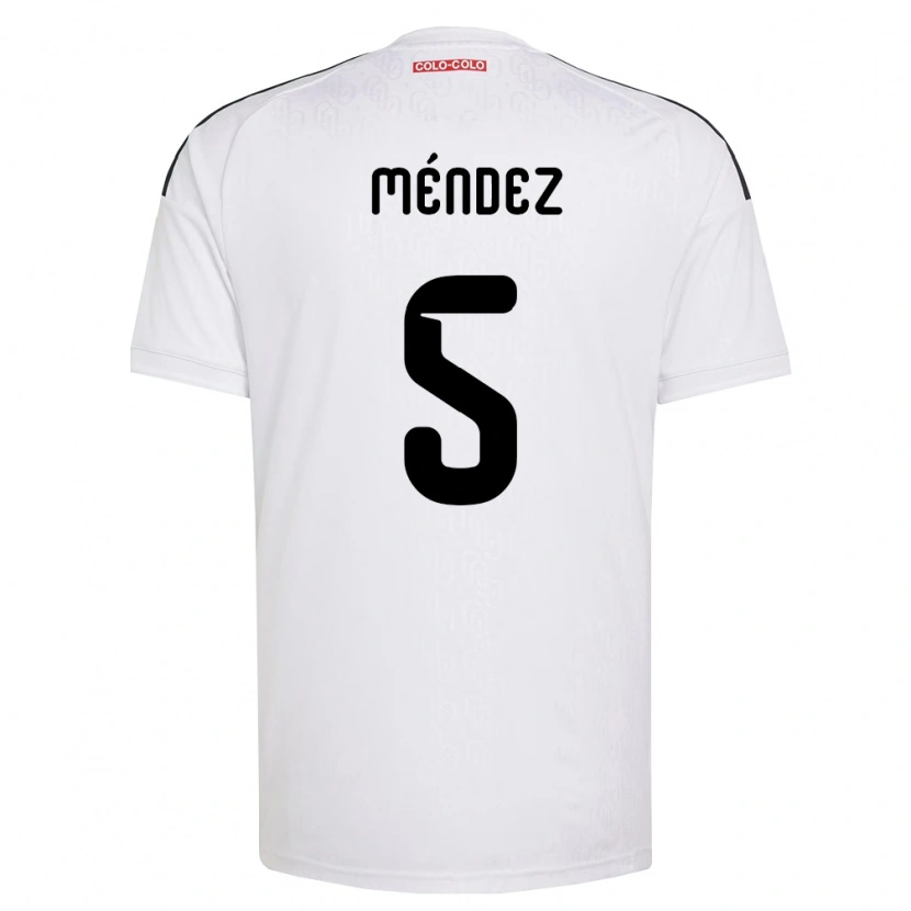 Danxen Mulher Camisola Víctor Méndez #5 Branco Preto Principal 2026/27 Camisa
