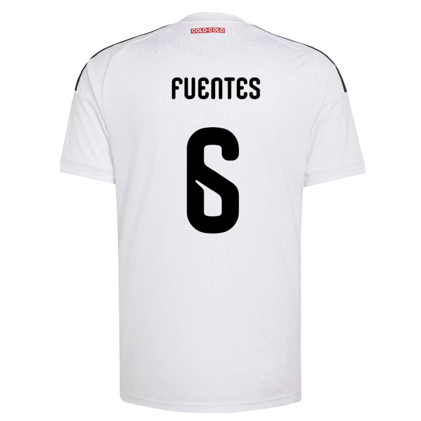 Danxen Mulher Camisola César Fuentes #6 Branco Preto Principal 2026/27 Camisa