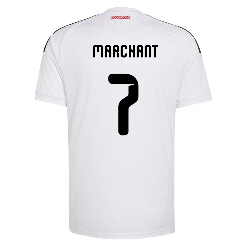 Danxen Mulher Camisola Francisco Marchant #7 Branco Preto Principal 2026/27 Camisa