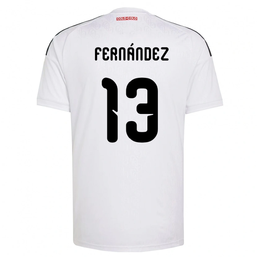 Danxen Mulher Camisola Matías Fernández #13 Branco Preto Principal 2026/27 Camisa