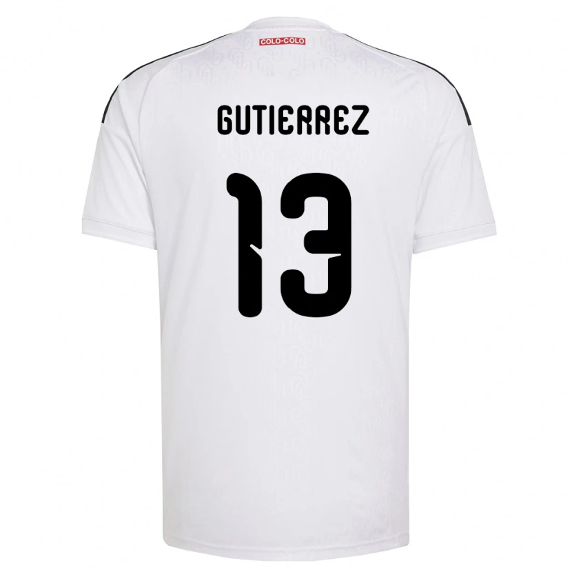 Danxen Mulher Camisola Bruno Gutiérrez #13 Branco Preto Principal 2026/27 Camisa
