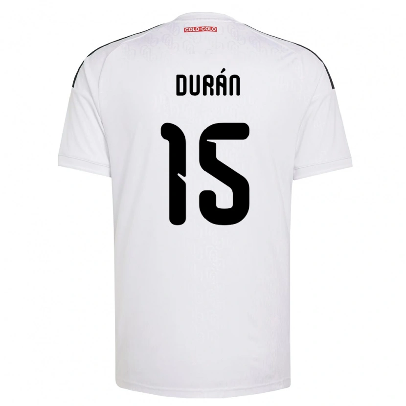 Danxen Mulher Camisola José Durán #15 Branco Preto Principal 2026/27 Camisa