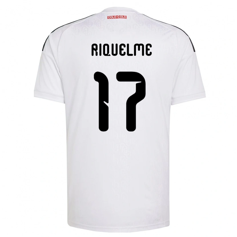Danxen Mulher Camisola Cristián Riquelme #17 Branco Preto Principal 2026/27 Camisa