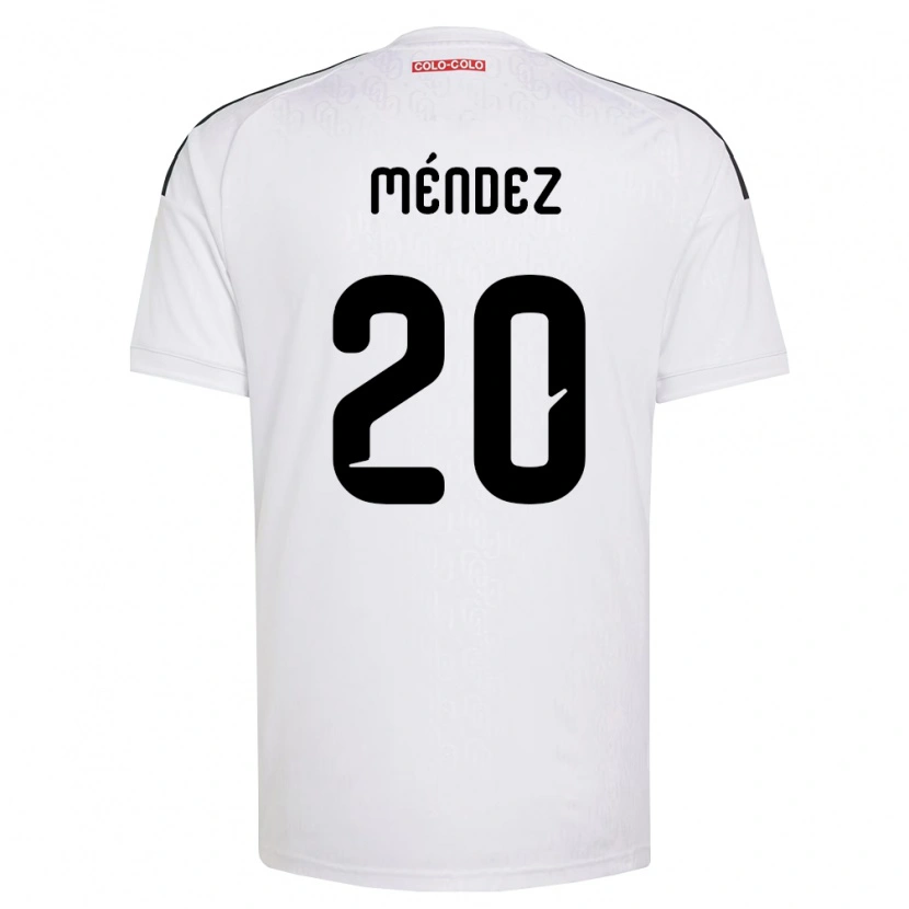 Danxen Mulher Camisola Javier Méndez #20 Branco Preto Principal 2026/27 Camisa