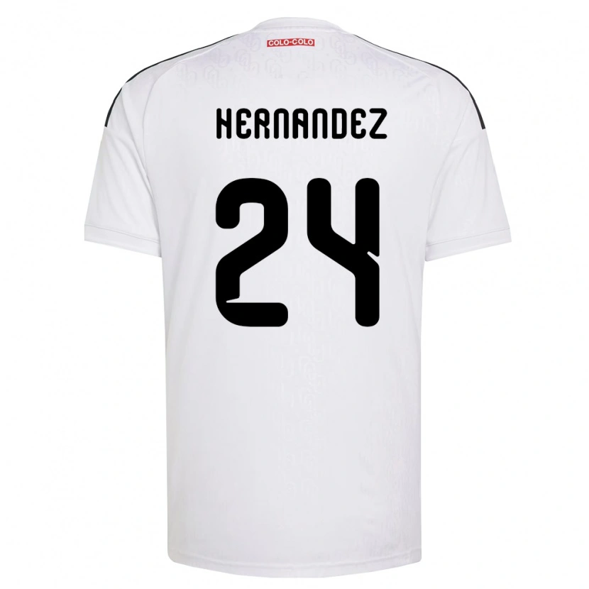 Danxen Mulher Camisola Leandro Hernández #24 Branco Preto Principal 2026/27 Camisa