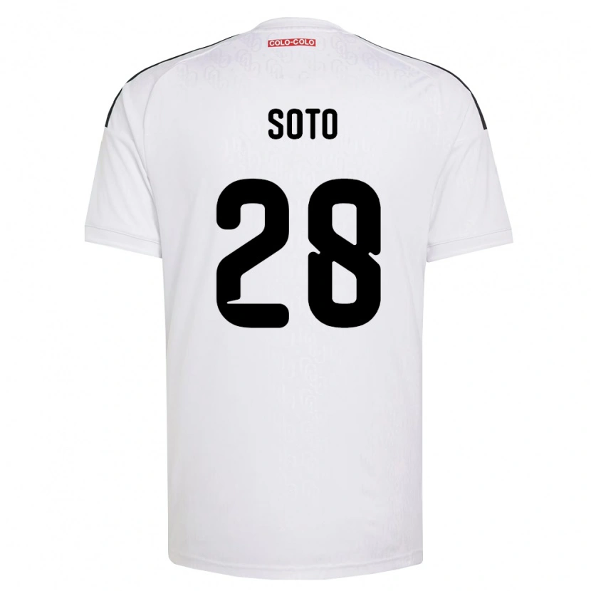 Danxen Mulher Camisola Lucas Soto #28 Branco Preto Principal 2026/27 Camisa