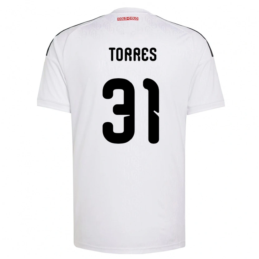 Danxen Mulher Camisola Bruno Torres #31 Branco Preto Principal 2026/27 Camisa