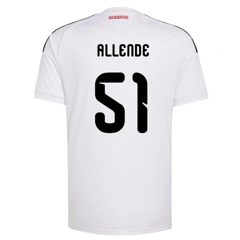 Danxen Mulher Camisola Pierre Allende #51 Branco Preto Principal 2026/27 Camisa