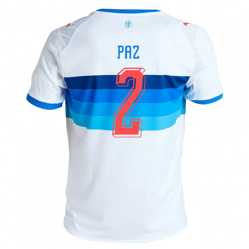Danxen Mulher Camisola Nehuen Paz #2 Branco Azul Celeste Principal 2026/27 Camisa