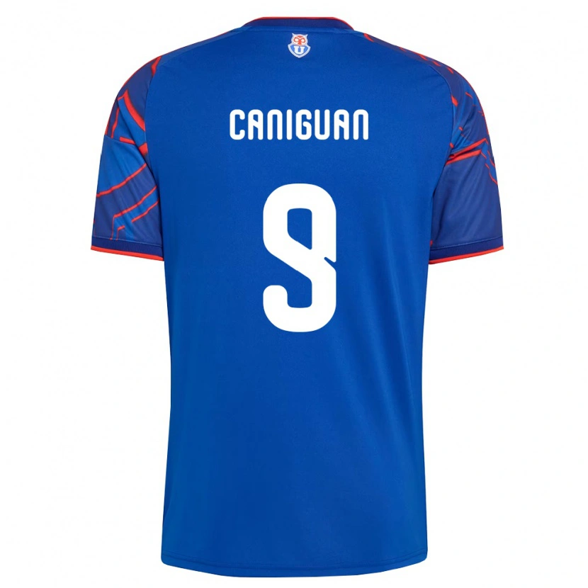 Danxen Mulher Camisola Franchesca Caniguán #9 Azul Real Vermelho Principal 2026/27 Camisa