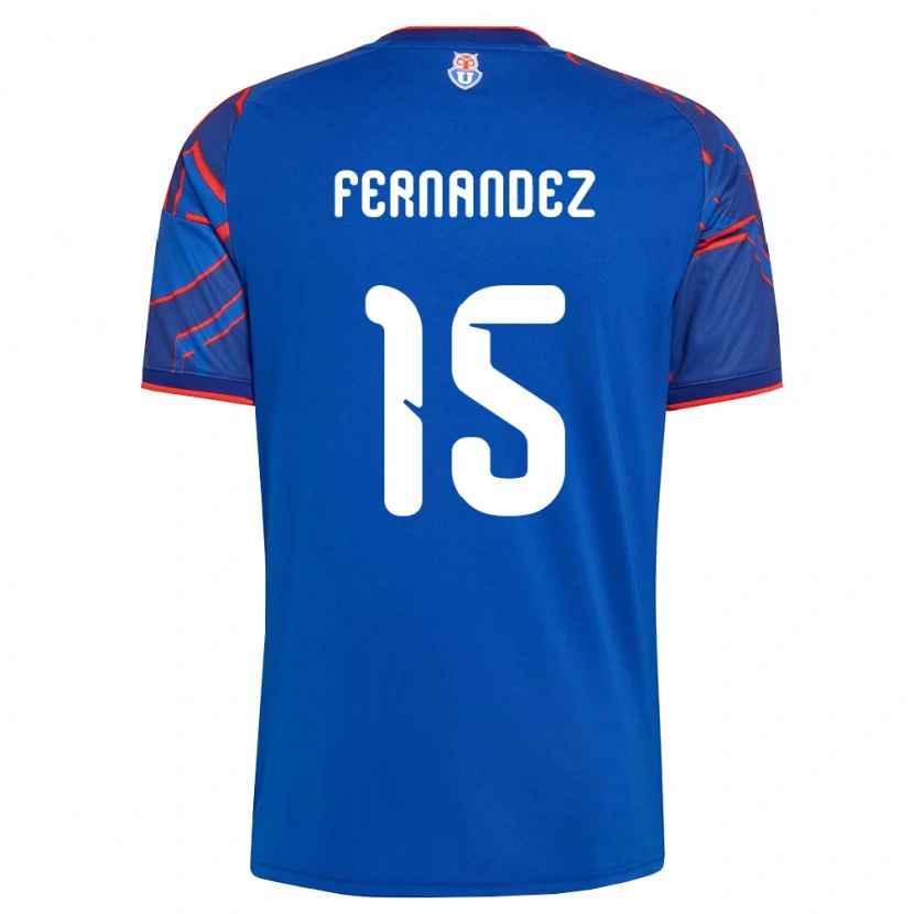 Danxen Mulher Camisola Vicente Fernández #15 Azul Real Vermelho Principal 2026/27 Camisa