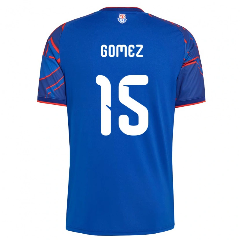 Danxen Mulher Camisola Juan Pablo Gómez #15 Azul Real Vermelho Principal 2026/27 Camisa
