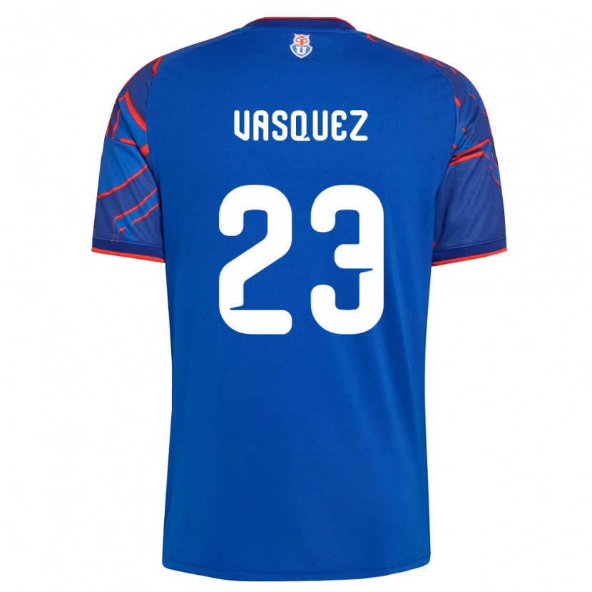 Danxen Mulher Camisola Ignacio Vásquez #23 Azul Real Vermelho Principal 2026/27 Camisa