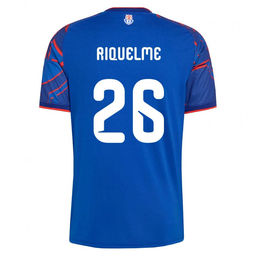 Danxen Mulher Camisola Matías Riquelme #26 Azul Real Vermelho Principal 2026/27 Camisa