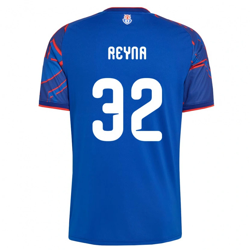 Danxen Mulher Camisola Gonzalo Reyna #32 Azul Real Vermelho Principal 2026/27 Camisa