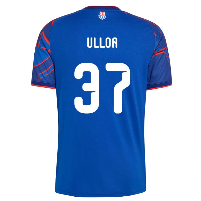 Danxen Mulher Camisola Cristóbal Ulloa #37 Azul Real Vermelho Principal 2026/27 Camisa