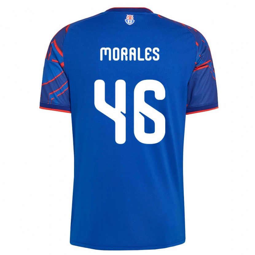 Danxen Mulher Camisola Bastián Morales #46 Azul Real Vermelho Principal 2026/27 Camisa