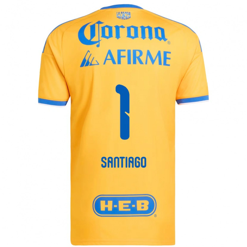 Danxen Mulher Camisola Cecilia Santiago #1 Amarelo Azul Principal 2026/27 Camisa