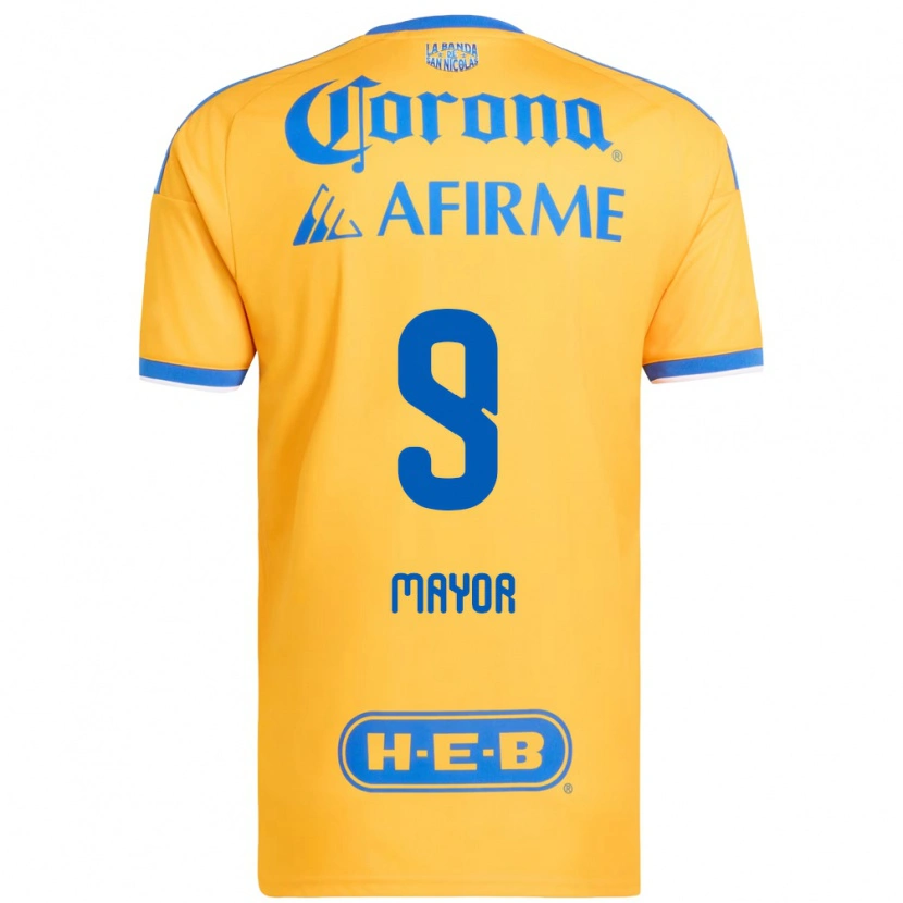 Danxen Mulher Camisola Stephany Mayor #9 Amarelo Azul Principal 2026/27 Camisa